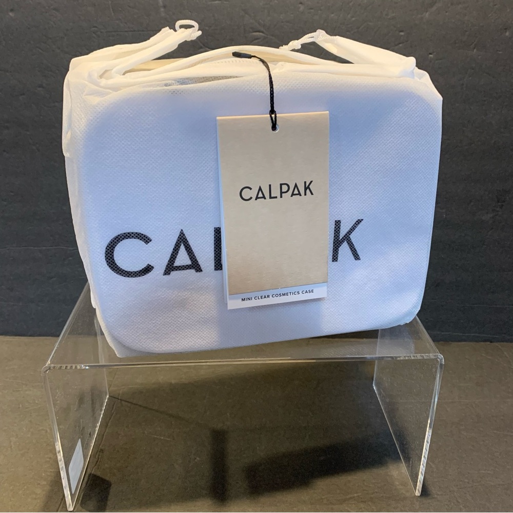 CALPACK NWT Mini Clear Cosmetic Zippered Travel  Case. Stone. - Picture 2 of 12
